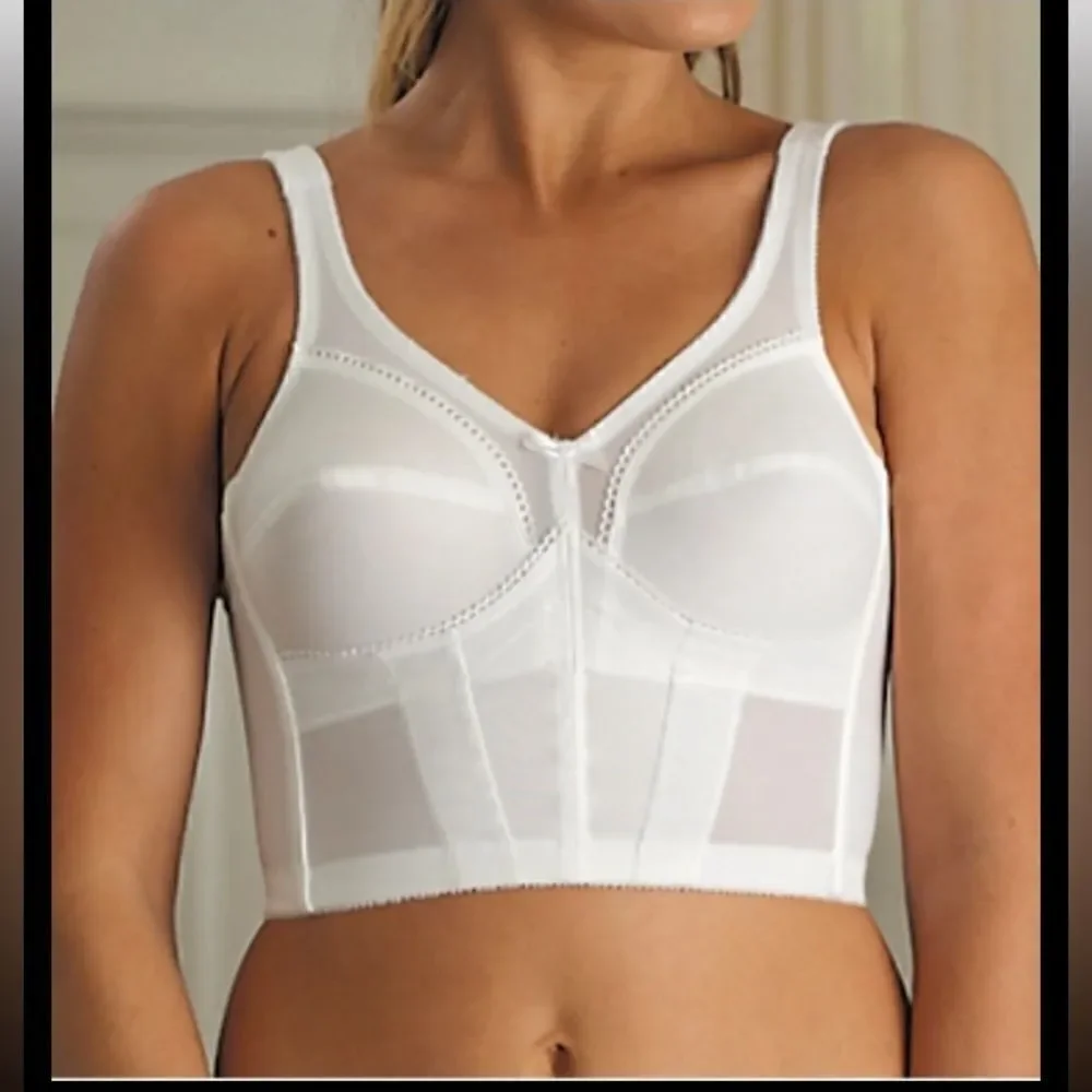 Carnival Full Figure 3/4 Longline Bra 710/720 Bustier Unlined V-neck